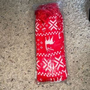Christmas themed leg warmers
